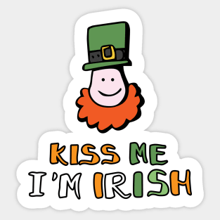 KISS ME I'M IRISH Sticker